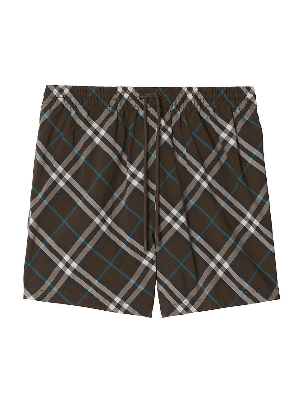 Mens Check Swim Shorts Product Image