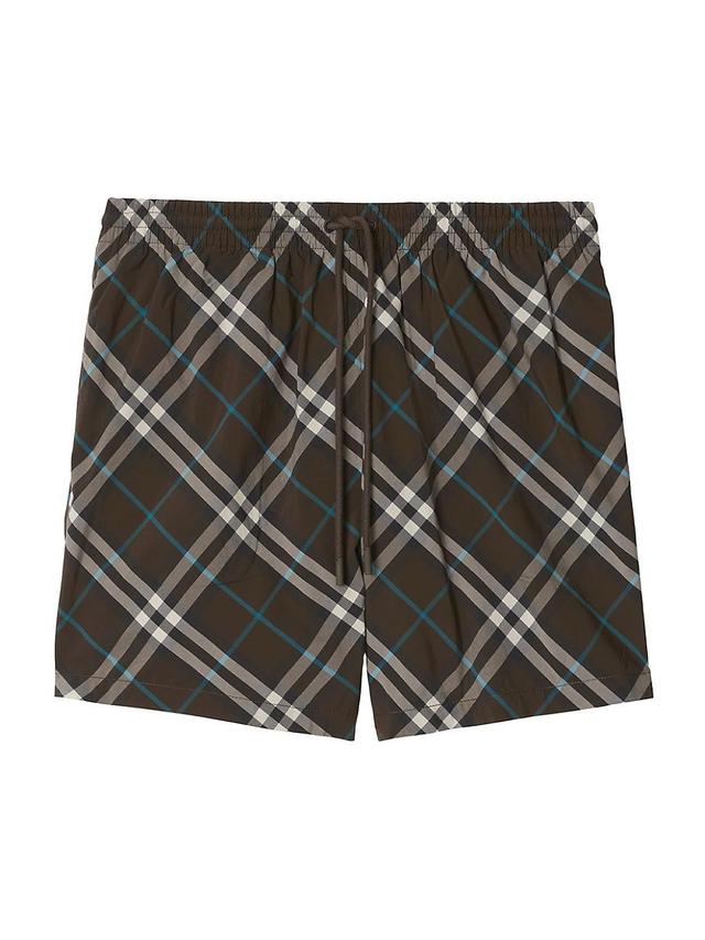 Mens Check Swim Shorts Product Image