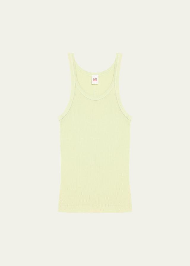 Re/Done Ribbed Cotton Tank Top Product Image