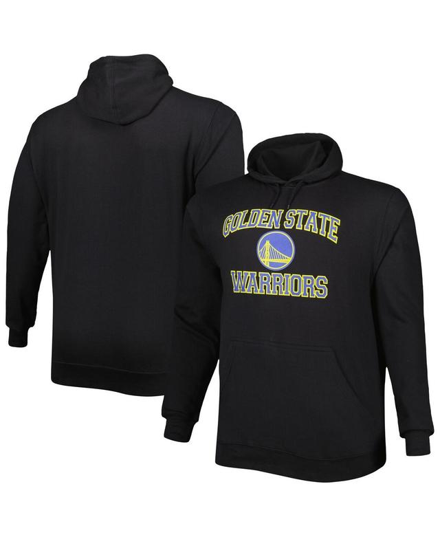 Mens Black Golden State Warriors Big and Tall Heart and Soul Pullover Hoodie Product Image