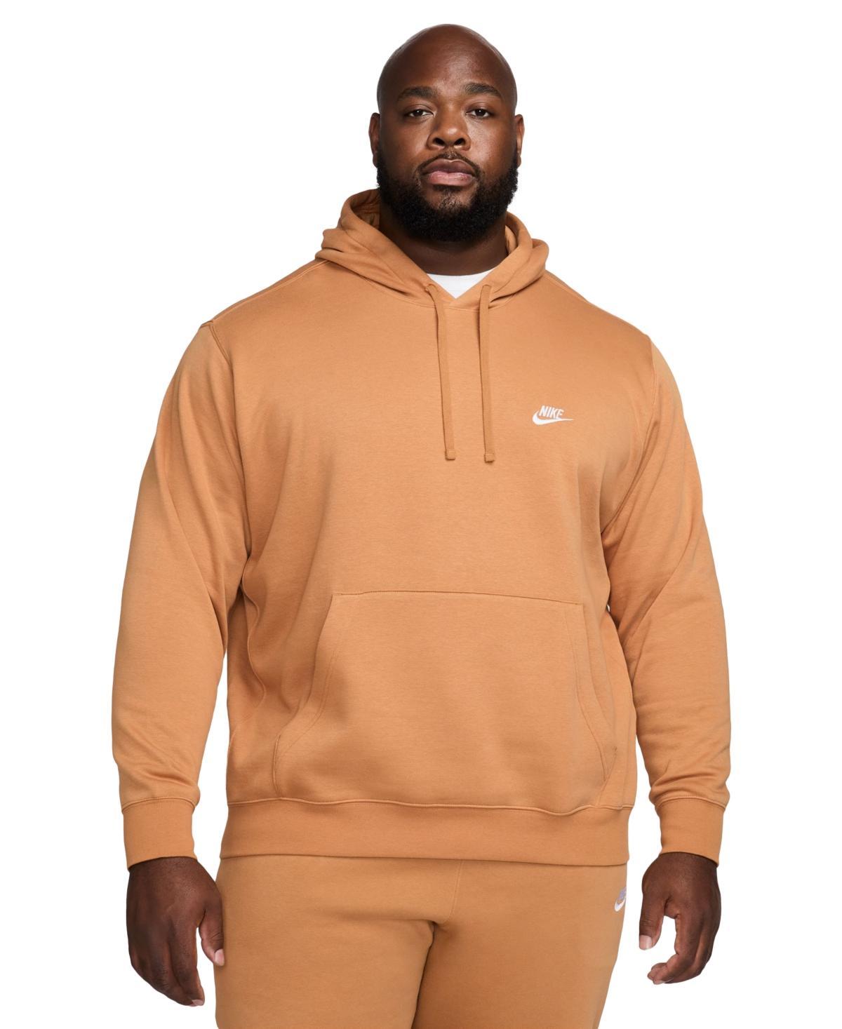 Nike Club Fleece hoodie in gray heather Product Image