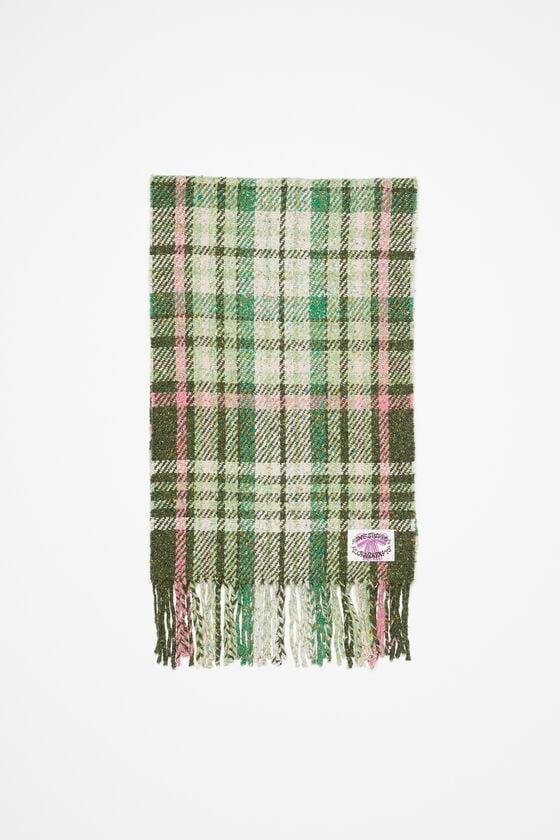 Plaid fringe scarf product image