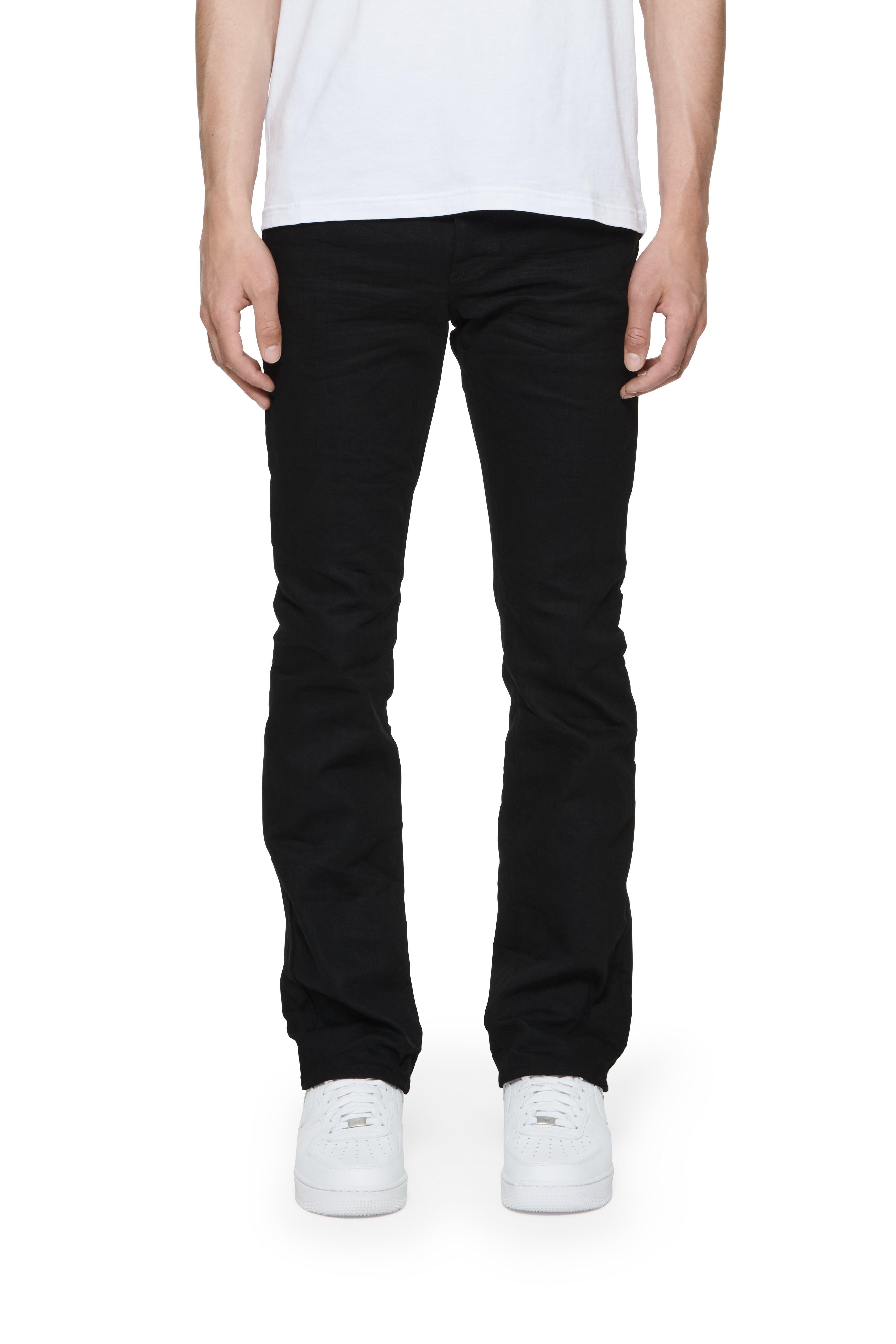 P004 Faded Black Flare Jeans Male Product Image