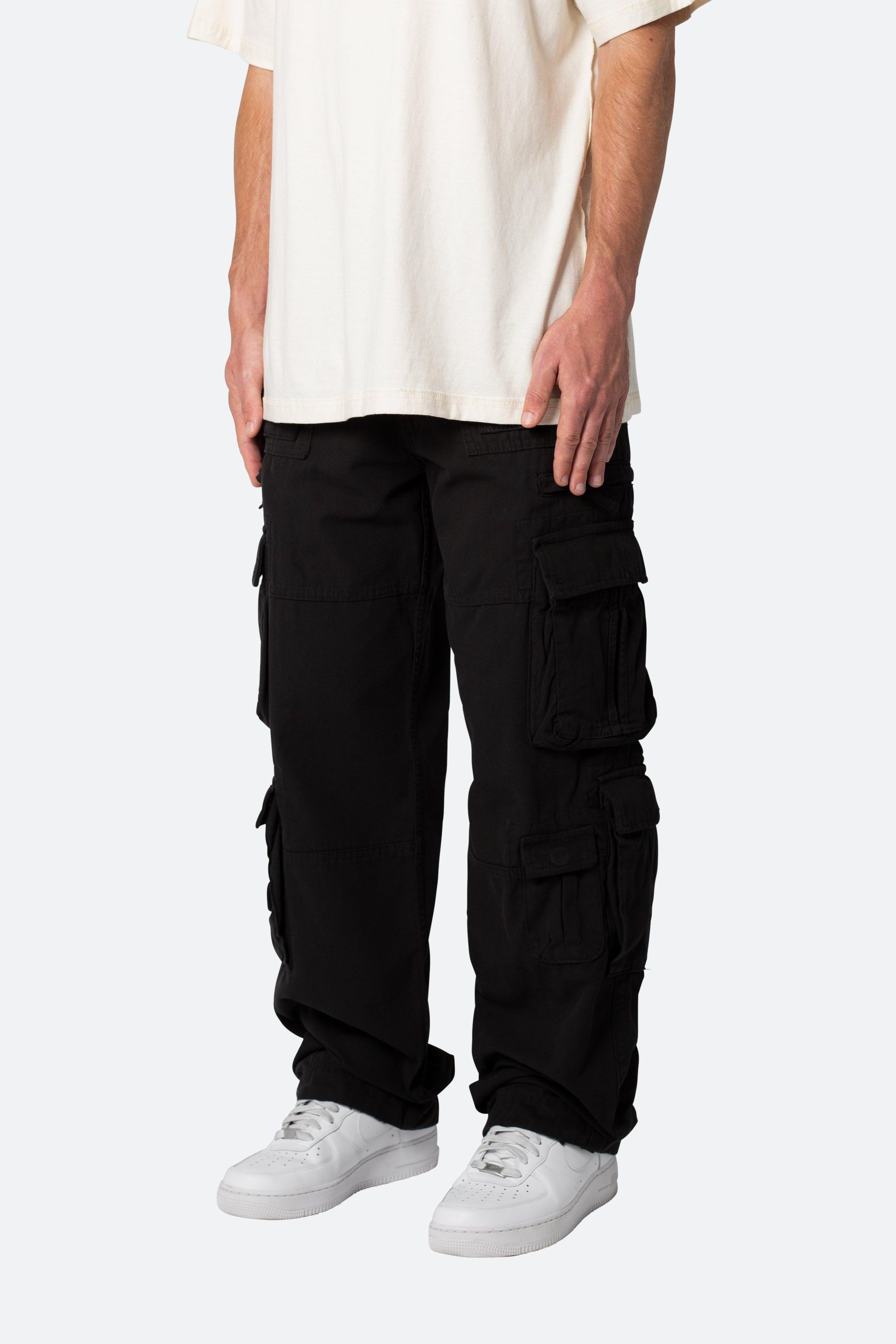 Military Cargo Pants - Black Product Image