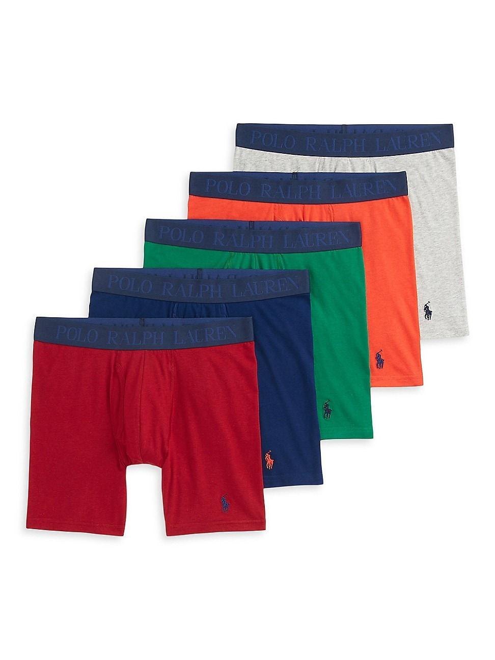 Polo Ralph Lauren 4D Flex Cooling Boxer Briefs, Pack of 5 Product Image