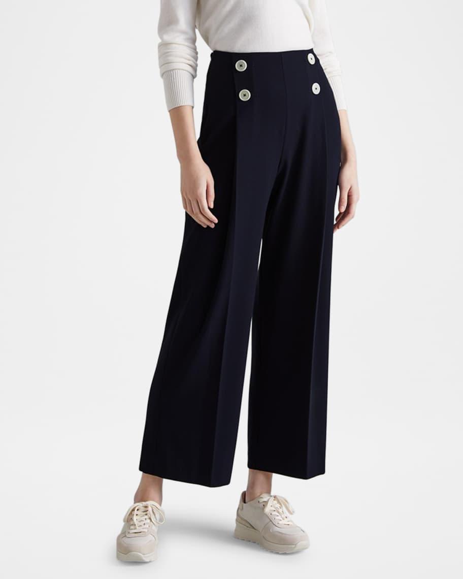 Parker Cropped Wide-Leg Sailor Trousers Product Image