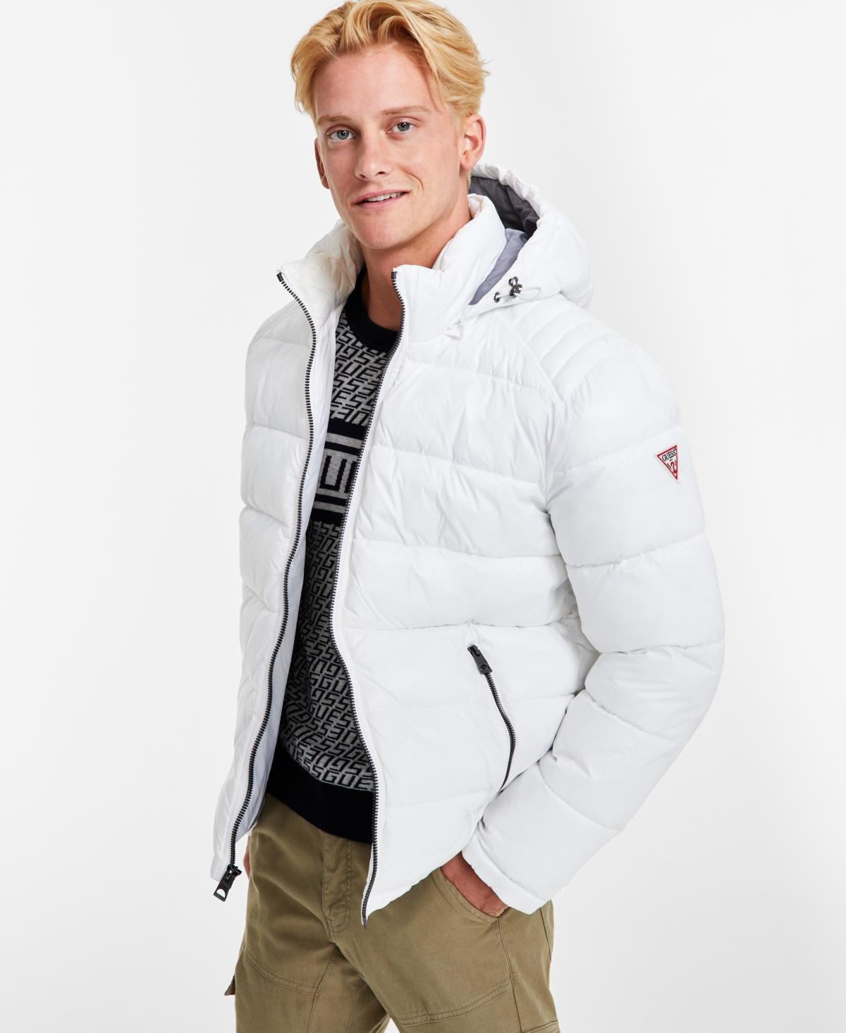 Guess Mens Hooded Puffer Coat Product Image