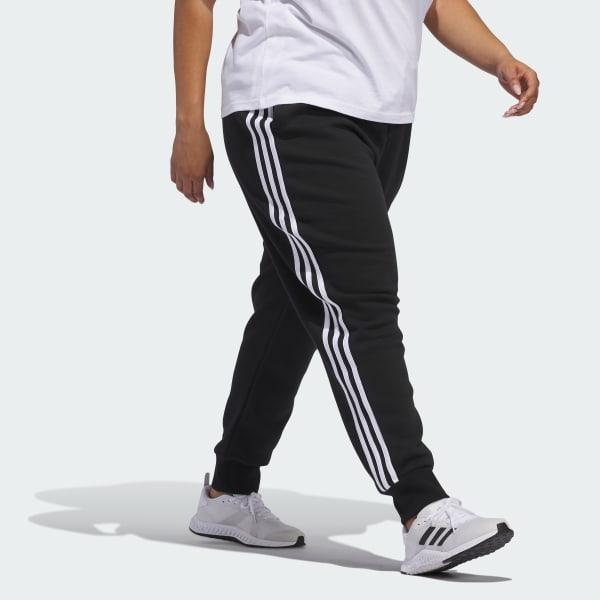 Essentials 3-Stripes Fleece Pants (Plus Size) Product Image