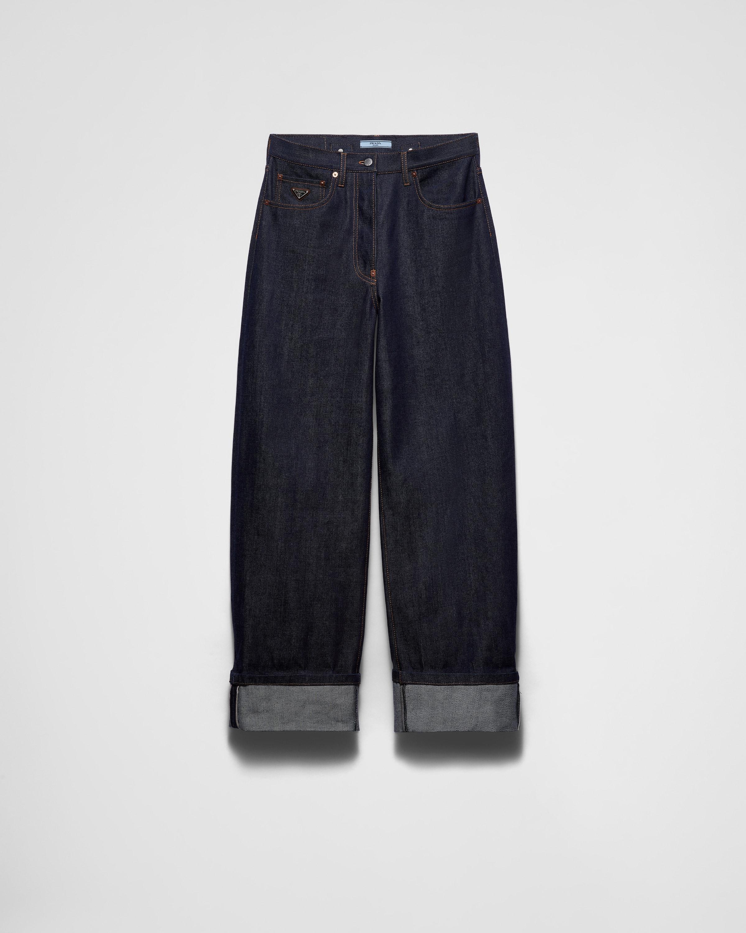 Wide, selvedge denim jeans Product Image