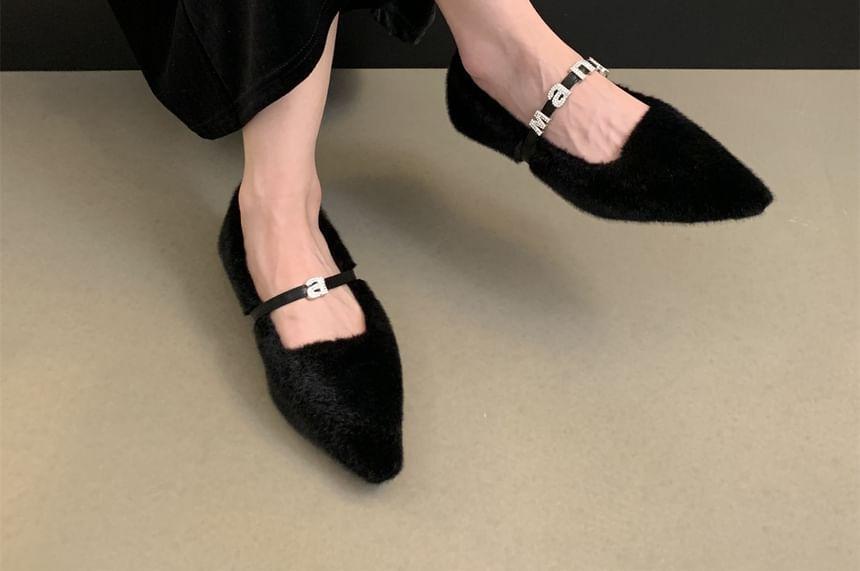 Fleece Pointed Flats Product Image