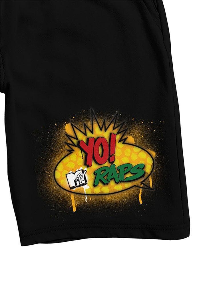 Men's Yo MTV Raps Gold Logo Sweat Shorts Product Image