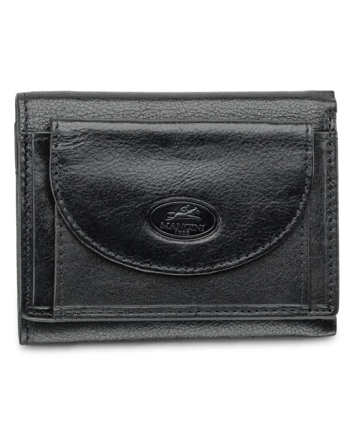 Mens Mancini Equestrian2 Collection Rfid Secure Trifold Wallet with Coin Pocket Product Image