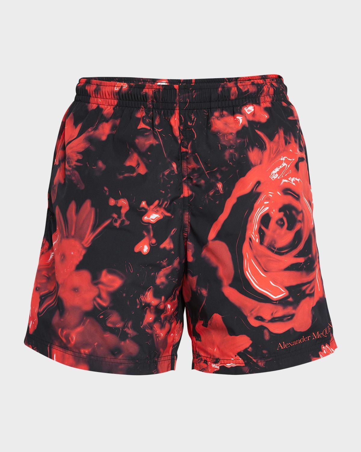 Mens Wax Floral Swim Shorts Product Image