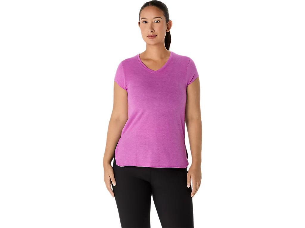 Womens Heather Vneck Top Product Image