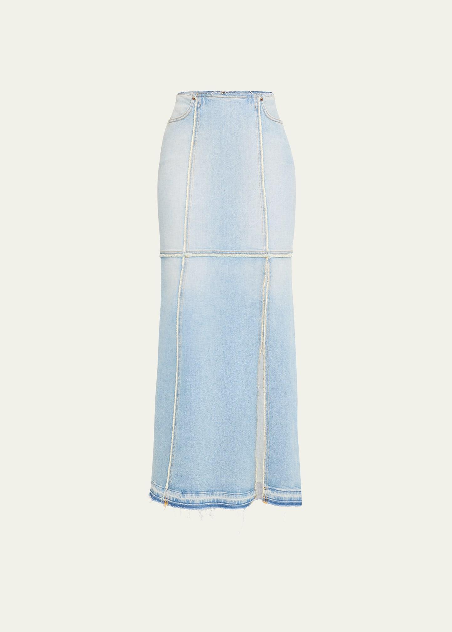 Re/Done Denim Column Maxi Skirt Product Image