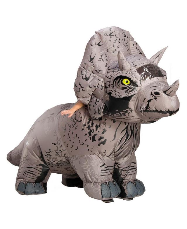 Mens Triceratops Inflatable Costume - Grey Product Image