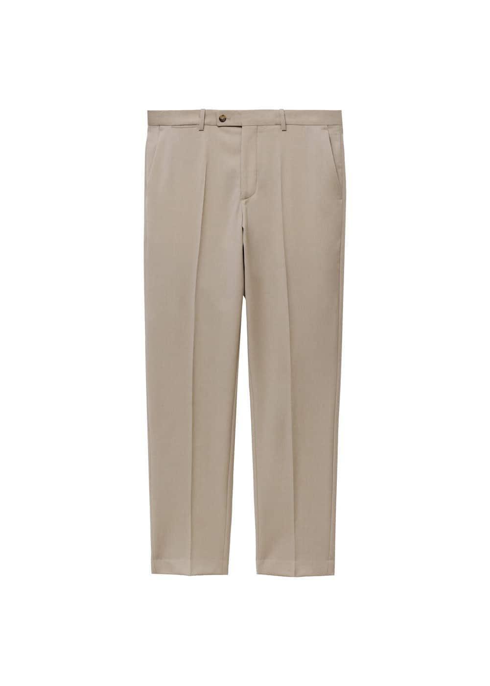 MANGO MAN - 100% virgin wool slim-fit suit pants beigeMen Product Image