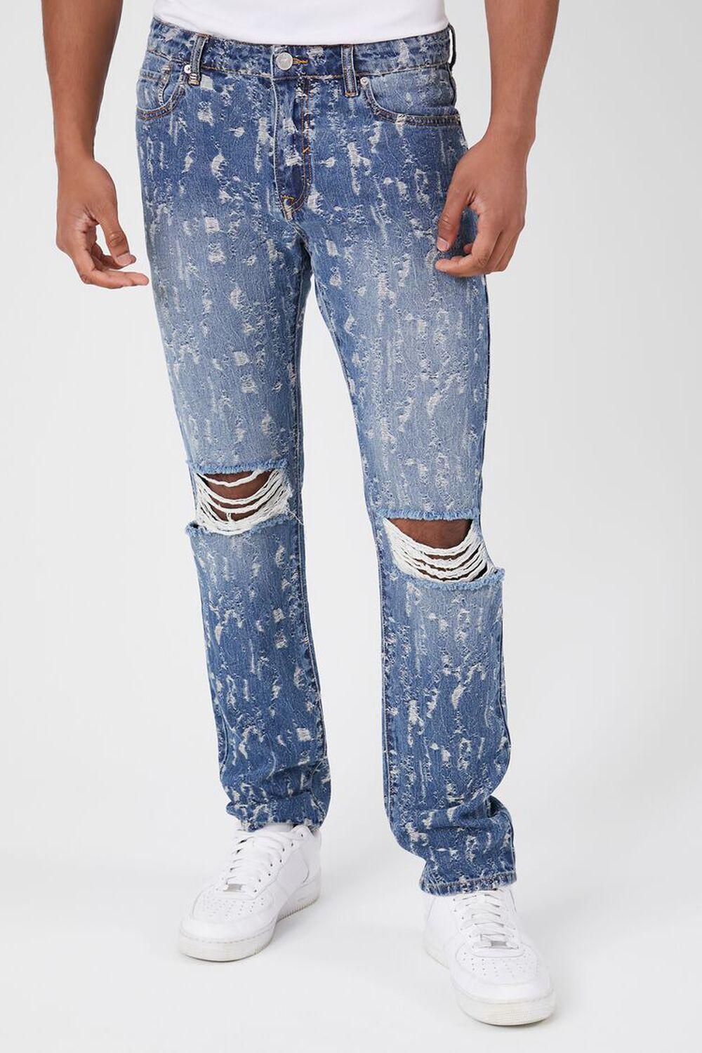 Distressed Slim-Fit Jeans | Forever 21 Product Image