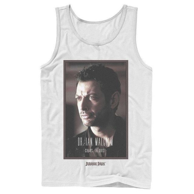 Mens Jurassic Park Dr. Ian Malcolm Chaos Theorist Graphic Tank Top Product Image