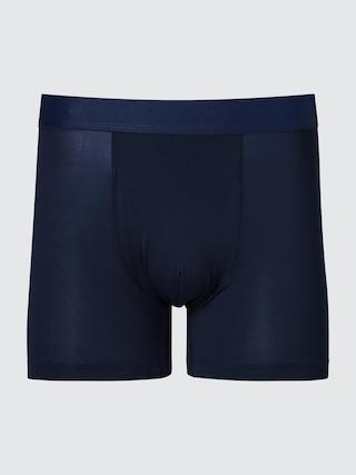 Mens Airism Boxer Briefs with Deodorizing Black Small UNIQLO US Product Image