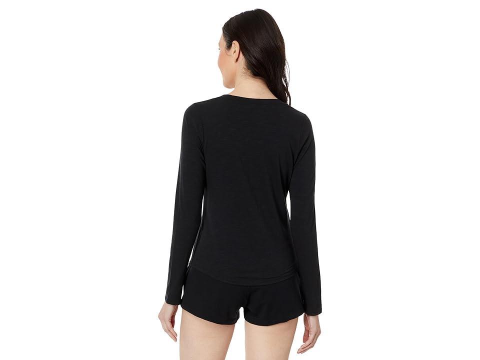 TravisMathew Cloud Henley Long Sleeve Women's Clothing Product Image