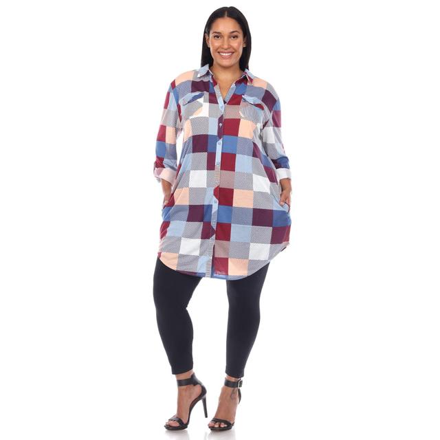 Plaid Tunic Shirt - Plus Product Image