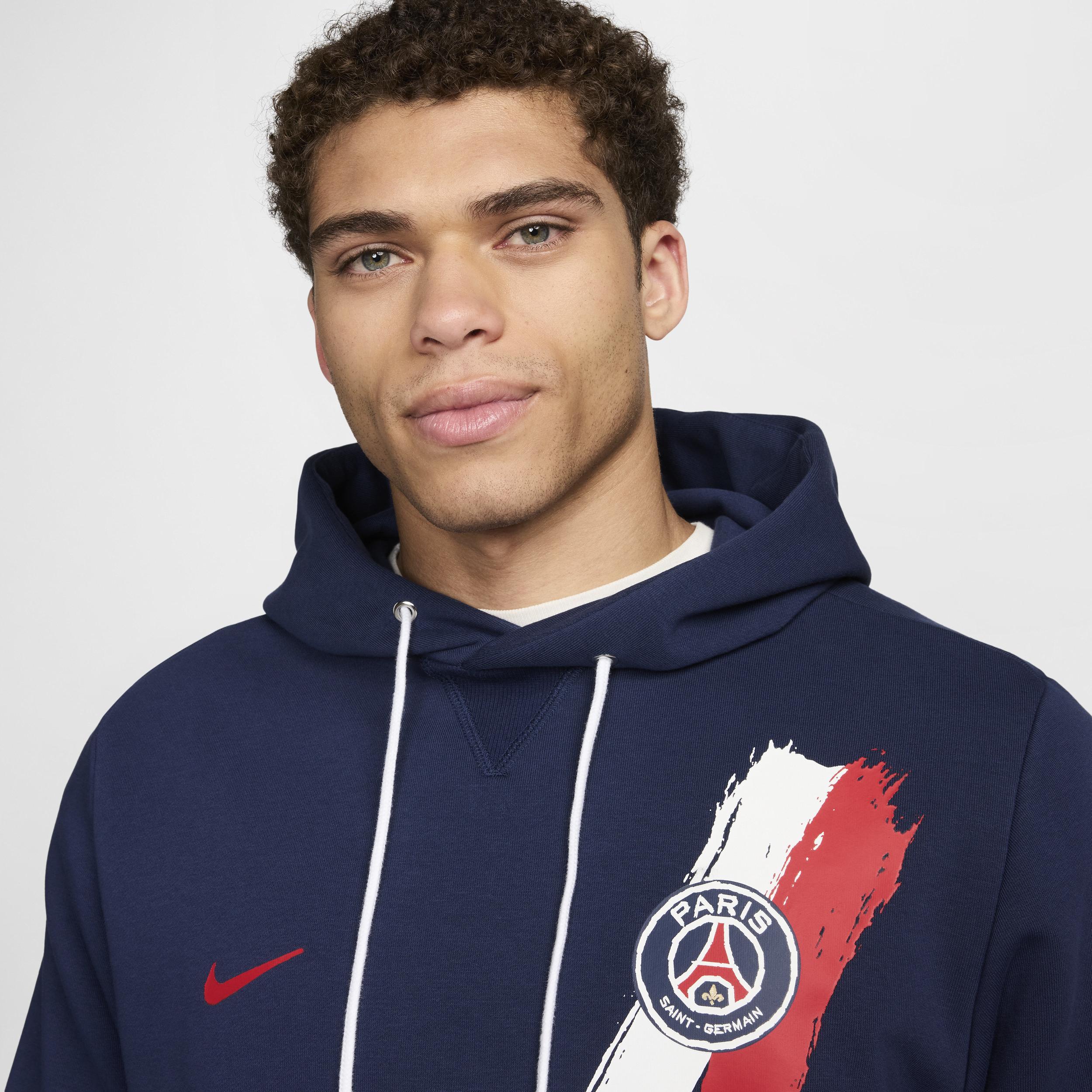 Paris Saint-Germain Standard Issue Nike Mens Dri-FIT Soccer Pullover Hoodie Product Image