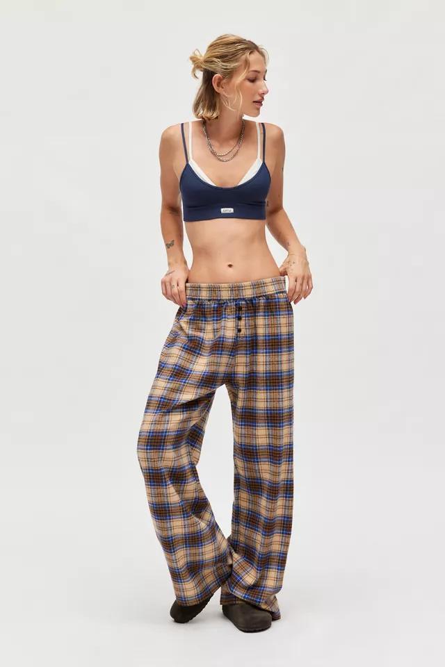 Out From Under Checked Brushed Flannel Straight Lounge Pant Product Image