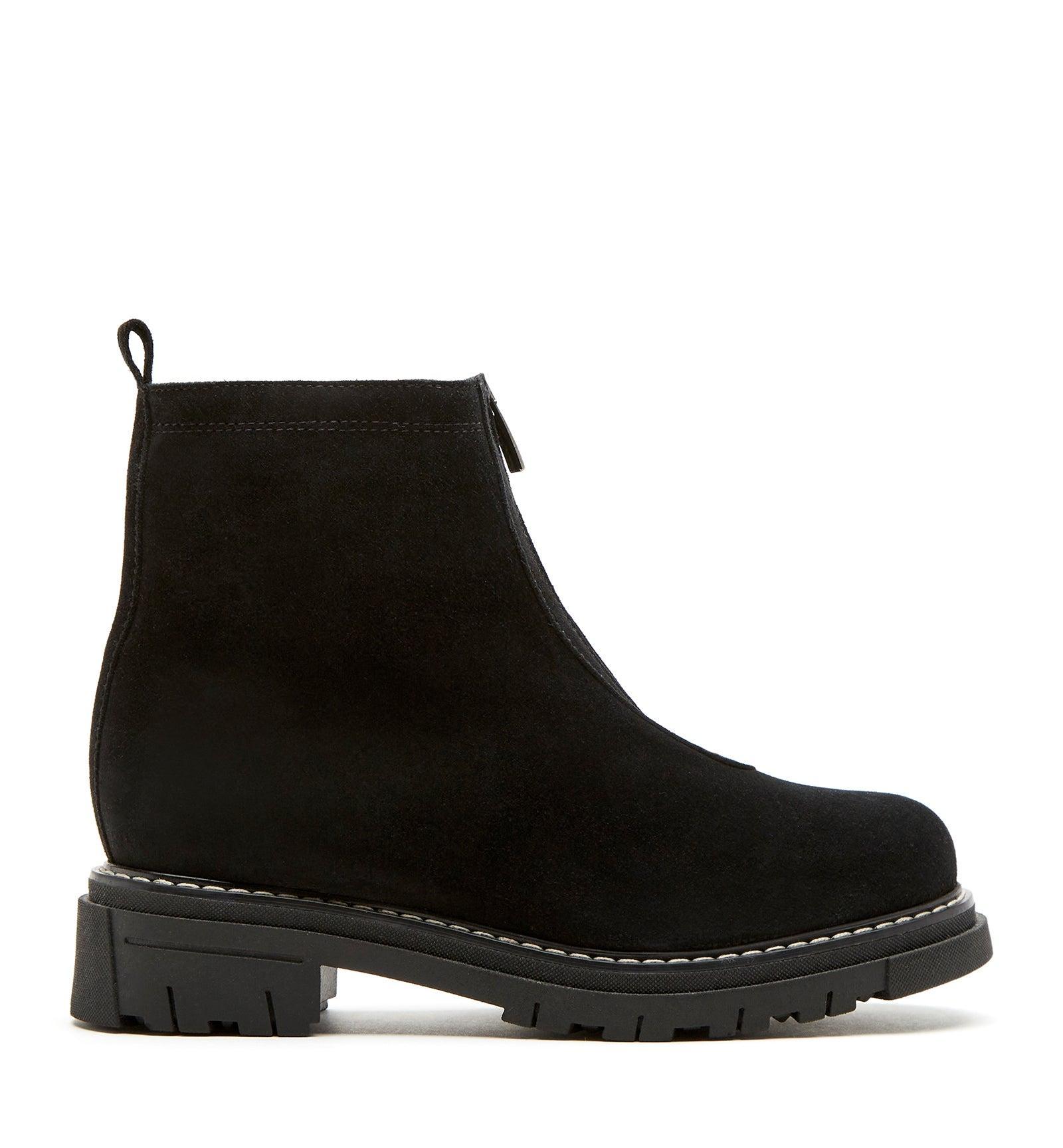 LA CANADIENNE Deon Genuine Shearling Waterproof Bootie In Black Product Image