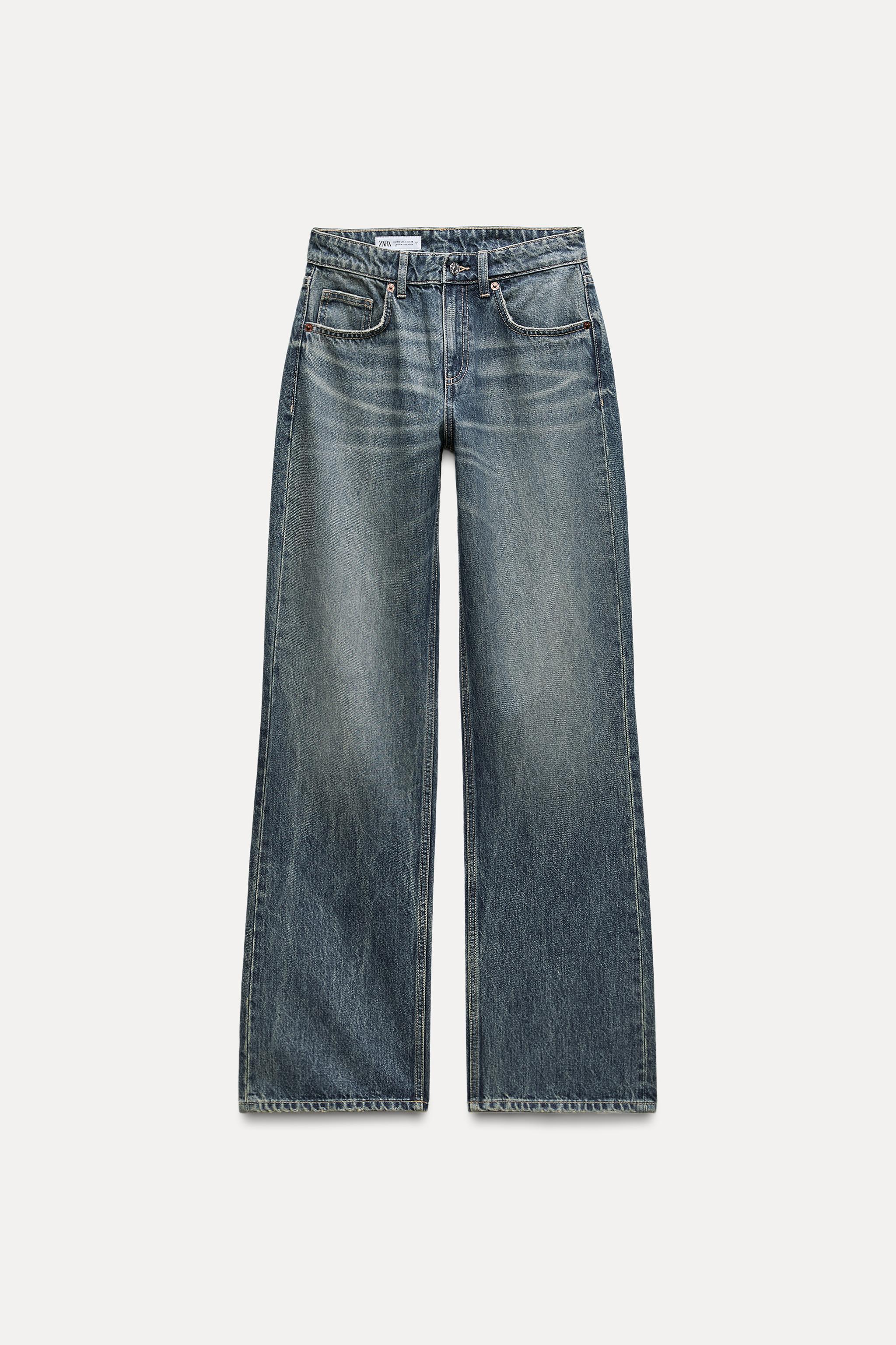 FULL LENGTH TRF MID-RISE WIDE LEG JEANS Product Image