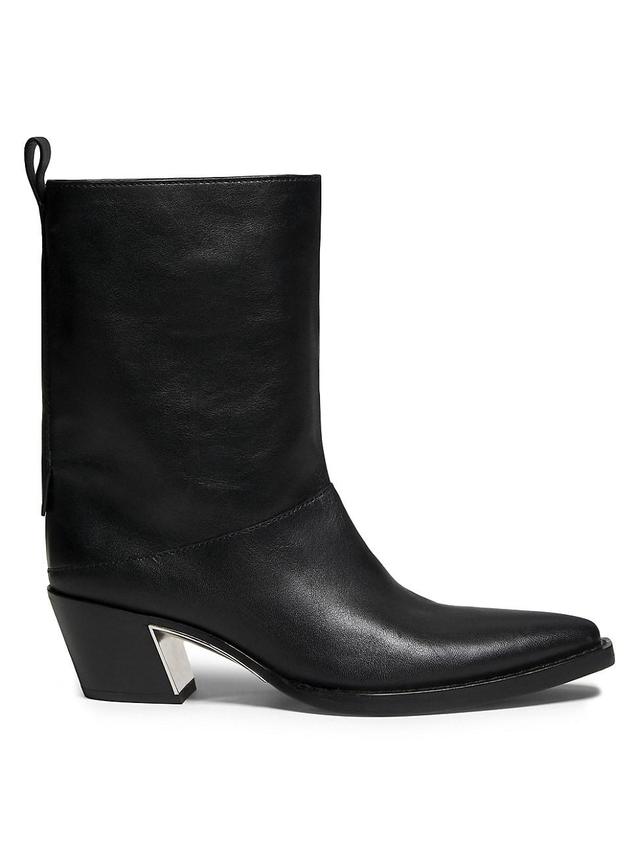 Womens Downtown Wide-Shaft Leather Boots Product Image