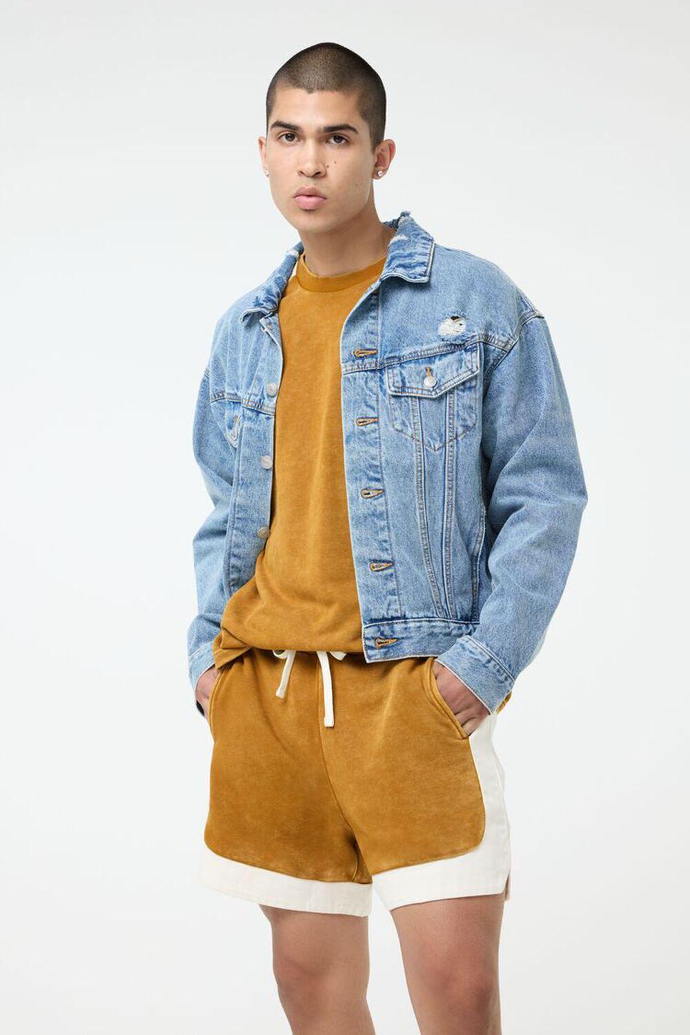 Distressed Denim Trucker Jacket | Forever 21 Product Image