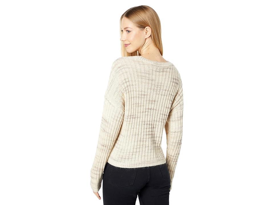 Lucky Brand Space Dye Boxy Sweater Multi) Women's Clothing Product Image