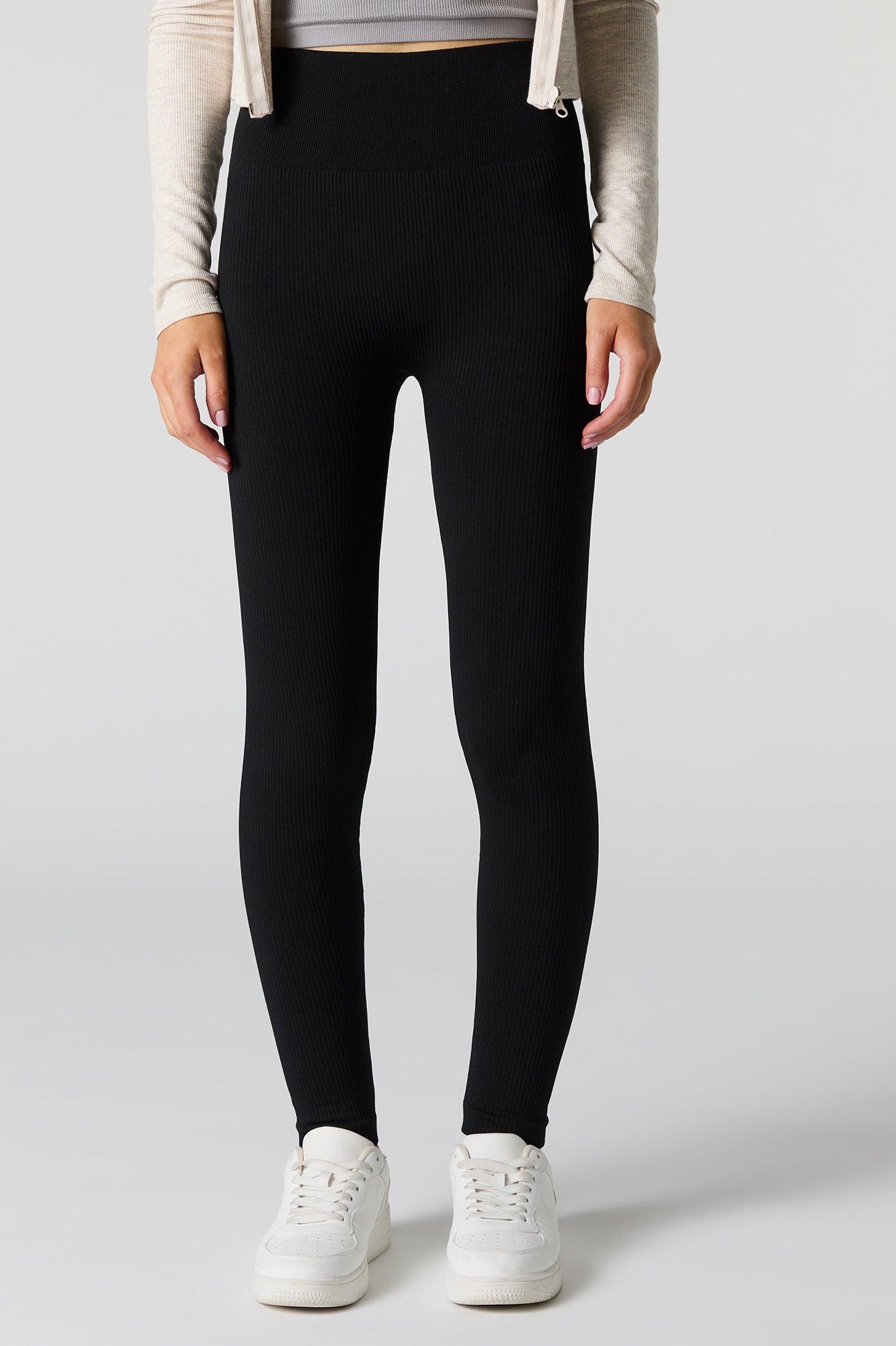 High Rise Seamless Ribbed Legging Female Product Image