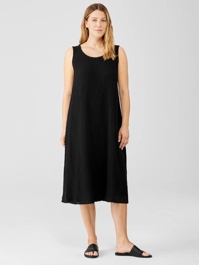 Organic Cotton Gauze Scoop Neck Dress Product Image