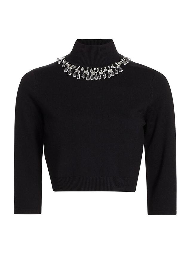 Womens Matchmaker High Neck Crop Blouse Product Image