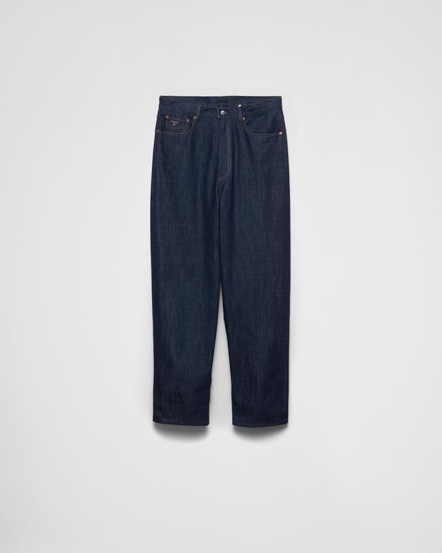 Wide, selvedge denim jeans Product Image