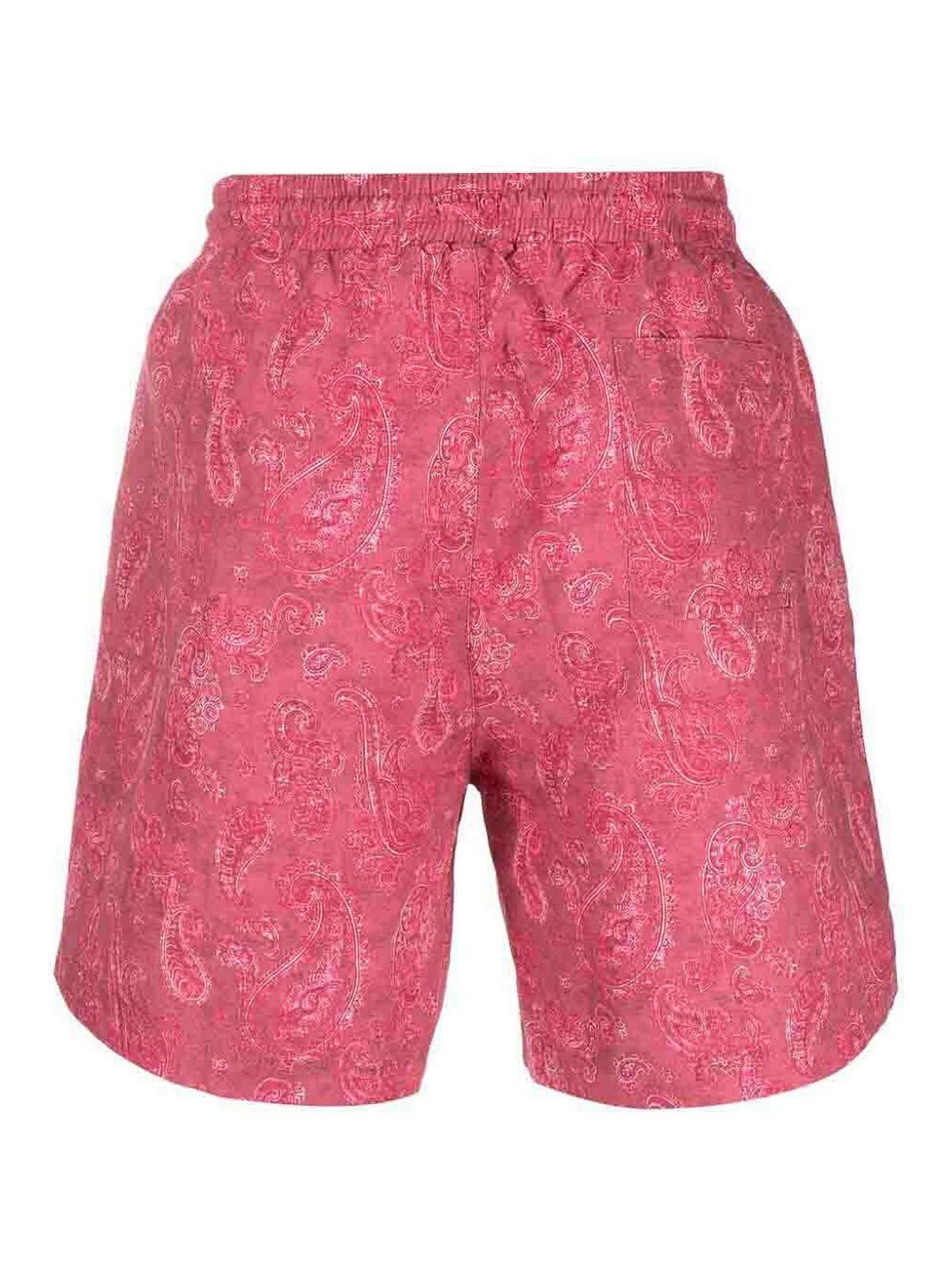 Paisley-print Swim Shorts In Red Product Image