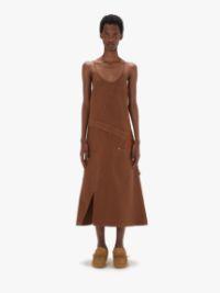 TWISTED DRESS in brown | JW Anderson US  Product Image