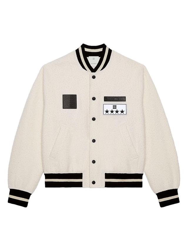 Mens Varsity Jacket In Wool Product Image