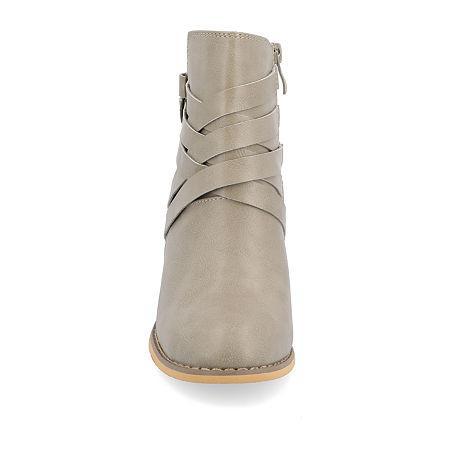 Journee Collection Wide Width Strap Wide Bootie | Womens | | | Boots | Bootie Product Image