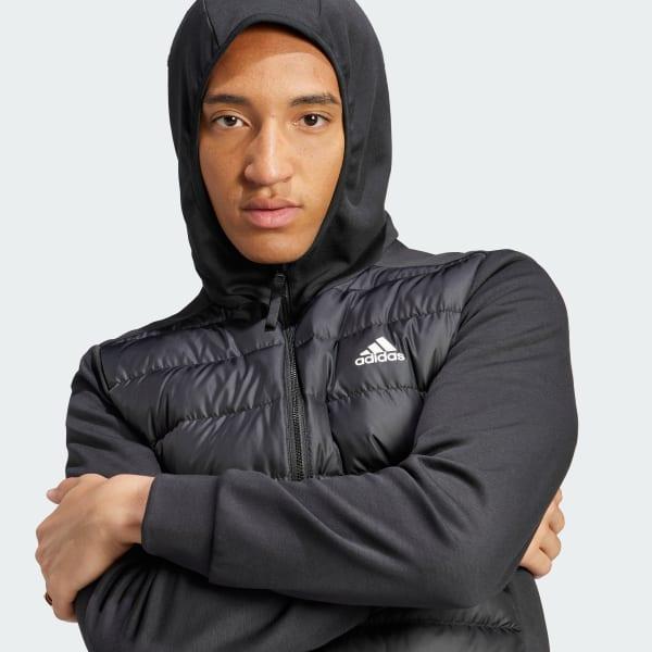 Essentials Hybrid Down Hooded Jacket Product Image