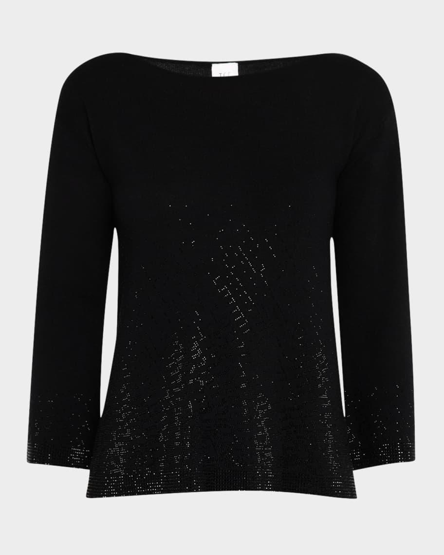 Cashmere Rhinestone-Embellished Sweater Product Image