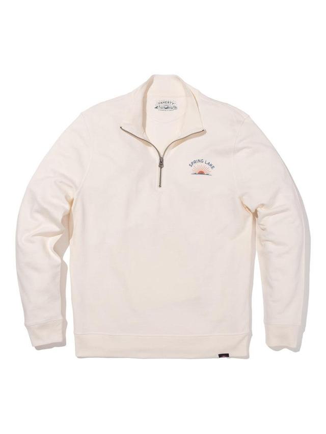 Spring Lake Terry Quarter Zip - Solar White Product Image