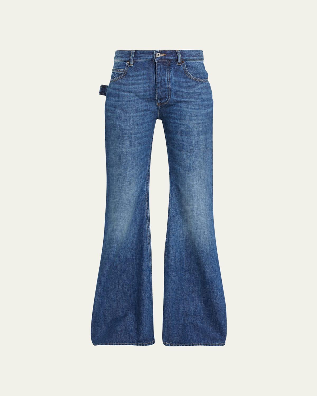 Womens Straight-Leg Cargo Jeans Product Image