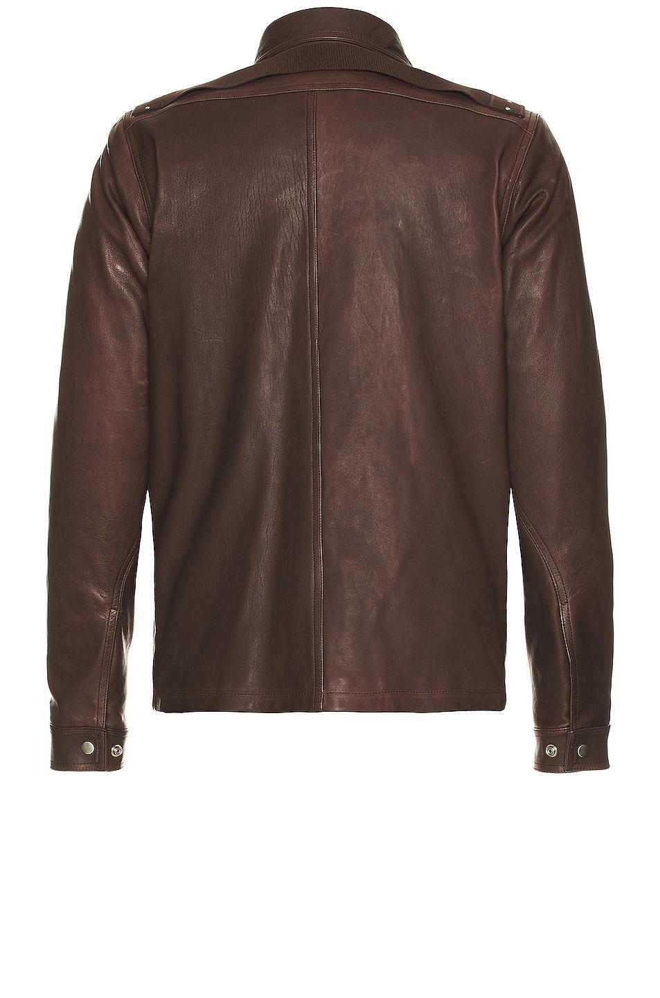 Rick Owens Brad Jacket in Chocolate Product Image