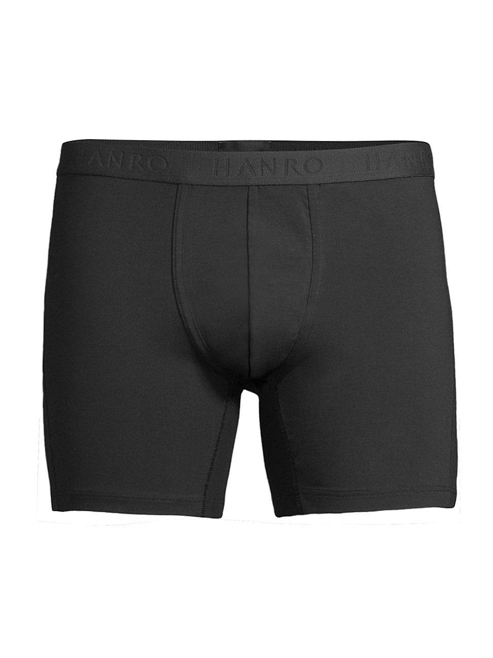 Hanro Stretch Cotton Essentials Long-Leg Boxer Briefs Product Image