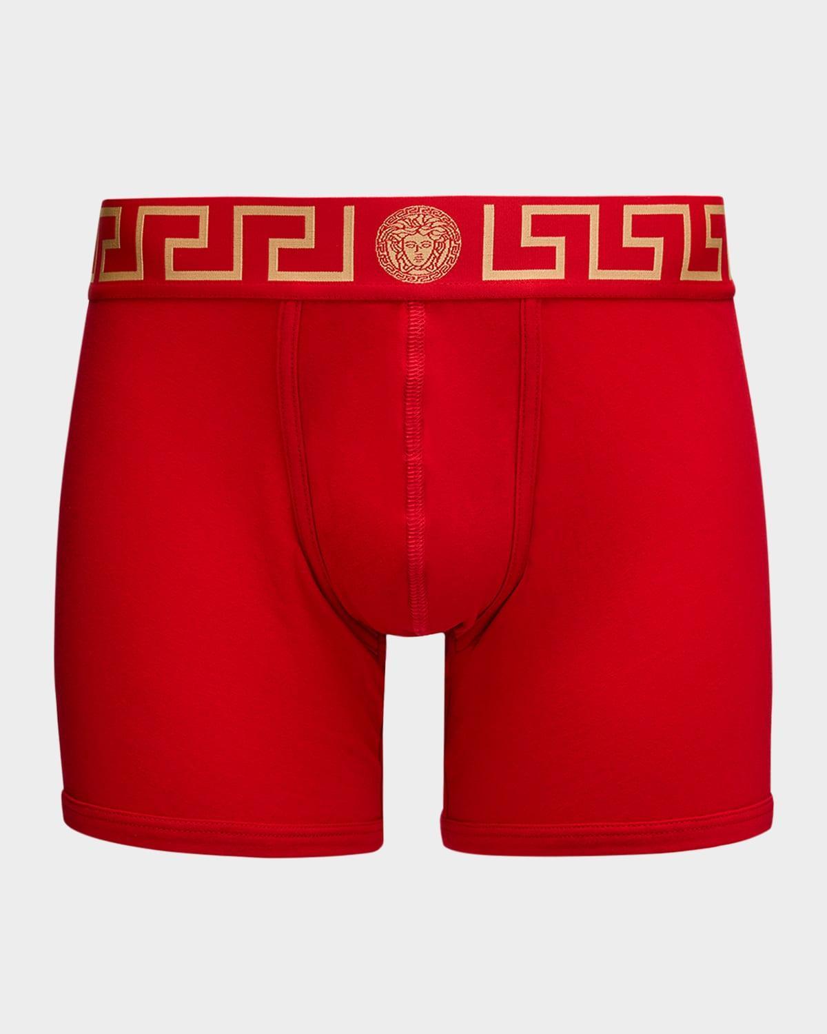 Mens Organic Cotton Greek Key Boxer Briefs Product Image