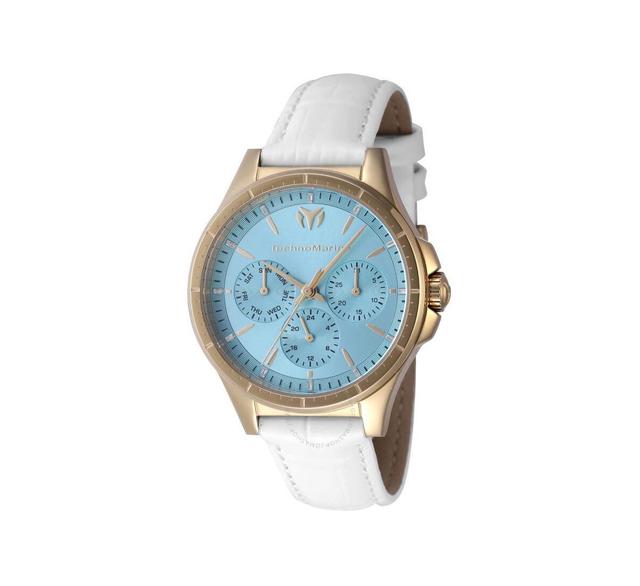 TechnoMarine Womens Tm-822061 MoonSun Quartz Chronograph Light Blue - Blue Product Image