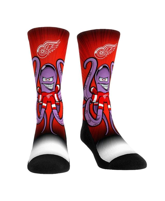 Rock Em Socks Detroit Red Wings Mascot Pump Up Crew Socks, Mens Product Image